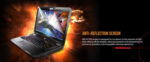 GT70 LCD Anti Reflection Screen