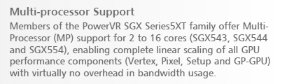 Power VR SGX Series5XT