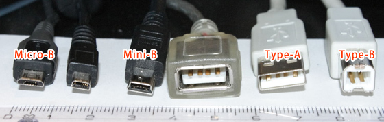 USBコネクタ比較