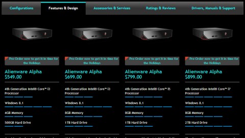 Alienware Alpha ラインナップ