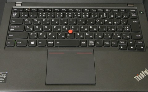 ThinkPad X240s トラックポイントボタン消える