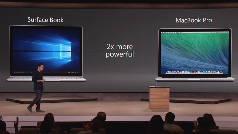 Surface Book MacBook Proと比較