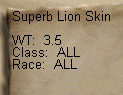 Superb Lion Skin
